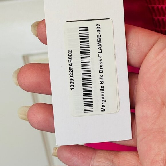 Reformation NWT Marguerite Silk Satin Midi Dress in Flambe NEW 2 - Picture 9 of 12